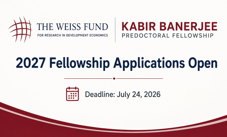 The Weiss Fund for Research in Development Economics logo