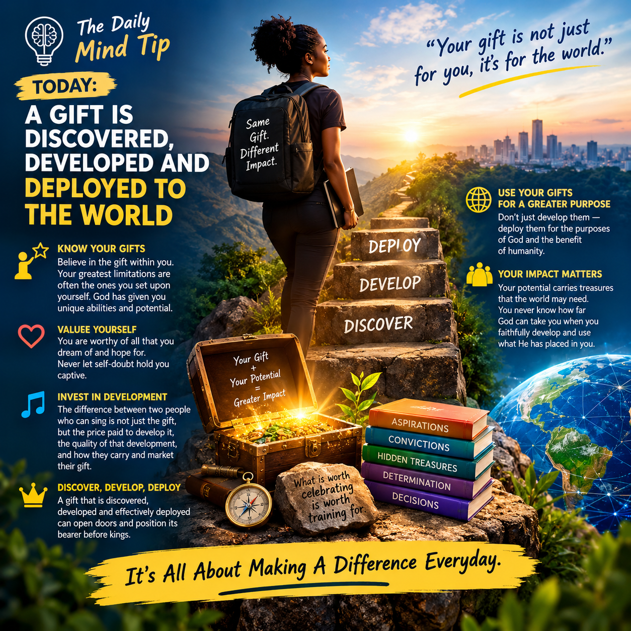 A gift Is Discovered, Developed and Deployed To The World