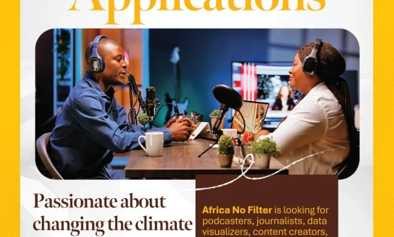Africa No Filter Voices for Climate Justice Initiative logo